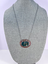 Load image into Gallery viewer, Deep Creek Talisman set in copper on a sterling silver chain