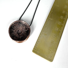 Load image into Gallery viewer, YES/NO reversible Amulet - Copper on Sterling Silver Foxtail Chain