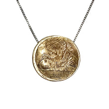 Load image into Gallery viewer, Fortune Teller reversible Amulet - Bronze and Sterling silver Necklace