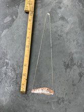 Load image into Gallery viewer, Sterling Silver and Copper Pittsburgh Skyline Necklace