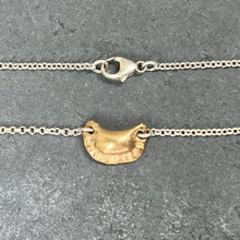 Load image into Gallery viewer, Small Bronze Pierogi Necklace