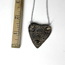 Load image into Gallery viewer, Ouija Planchette necklace -  Bronze and Stainless Steel
