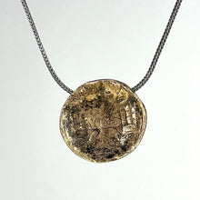 Load image into Gallery viewer, YES/NO reversible Amulet - Bronze on Sterling Silver Foxtail Chain