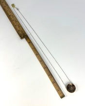 Load image into Gallery viewer, YES/NO reversible Amulet - Bronze on long Sterling Silver Box Chain