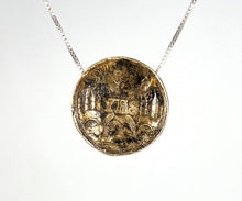 Load image into Gallery viewer, YES/NO reversible Amulet - Bronze on long Sterling Silver Box Chain