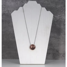 Load image into Gallery viewer, Fortune Teller Amulet - Copper on antiqued sterling silver chain
