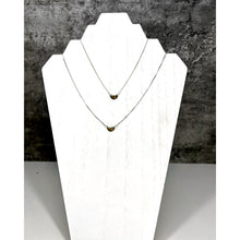 Load image into Gallery viewer, Petite Pierogi Necklace - solid cast brass on open link Sterling Silver Chain