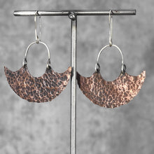 Load image into Gallery viewer, Hammered Swinging Blade Earrings
