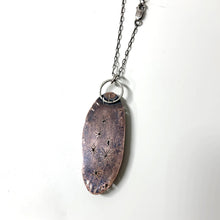 Load image into Gallery viewer, Tiger's Eye Talisman Scrap Pendant - on long sterling silver chain