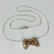 Load image into Gallery viewer, Bronze Video Game Control on Sterling Silver link chain
