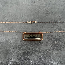 Load image into Gallery viewer, Copper, Resin and Ink Pittsburgh Skyline Necklace
