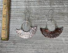 Load image into Gallery viewer, Hammered Swinging Blade Earrings
