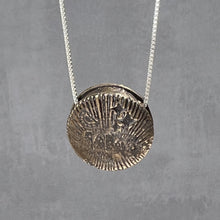 Load image into Gallery viewer, Pittsburgh Ancient Traveler Reversible Traveler’s Charm- Bronze and Sterling silver Necklace
