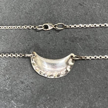 Load image into Gallery viewer, Fine silver Pierogi on a sterling silver chain
