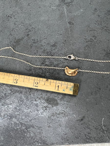 Small Bronze Pierogi Necklace