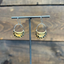 Load image into Gallery viewer, Solid Brass Cast Pierogi earrings on Surgical Stainless Steel Ear Wires
