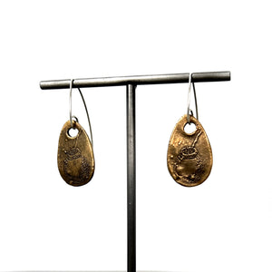 Bronze Yerba Mate Earrings