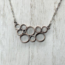 Load image into Gallery viewer, Carbonated Copper and Sterling Silver necklace
