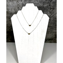 Load image into Gallery viewer, Petite Pierogi Necklace - solid cast brass on open link Sterling Silver Chain
