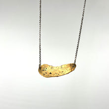 Load image into Gallery viewer, Brass Pickle on a Sterling Silver Chain

