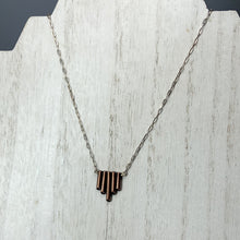 Load image into Gallery viewer, Pipes - Sterling Silver and Copper tube necklace
