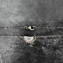 Load image into Gallery viewer, Fine silver Empanada on a sterling silver chain
